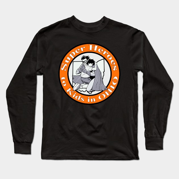 Halloween SHTKIO logo Long Sleeve T-Shirt by Super Heroes to Kids in Ohio